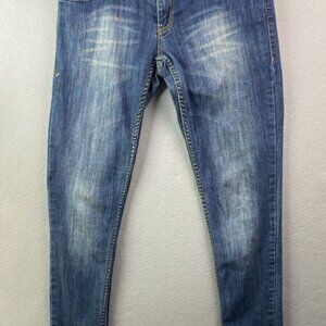 ROCAWEAR Jeans Junior Women's Size 7 Hannah Skinny Leg Stretch 33" Inseam Unique